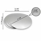 Evideco Articoli per la casa francesi, Set di 4 grandi specchi decorativi autoadesivi, disponibili in 3 forme. Perfetti per l'arredamento moderno delle pareti in qualsiasi stanza.